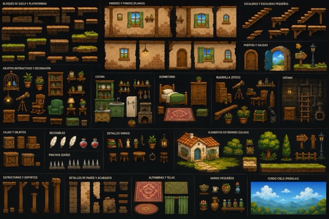 Spritesheet usado para el primer nivel